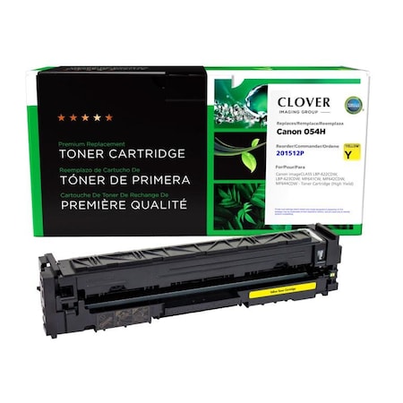 Cig Clover Imaging Remanufactured High Yield Yellow Toner Cartridge for Canon 054H 3025C001 201512P
